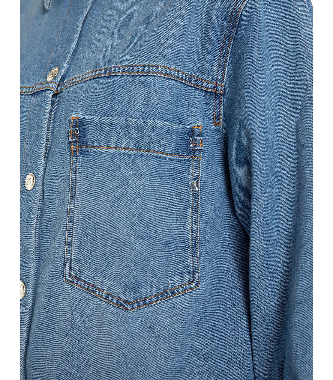 ブルーデニムオーバーシャツ 詳細画像 ミディアムブルー 5